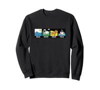 Sea Ewe Hen Tea Funny Pun Fun Retro Sarcastic Humor Sweatshirt