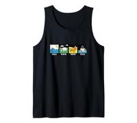 Sea Ewe Hen Tea Funny Pun Fun Retro Sarcastic Humor Tank Top