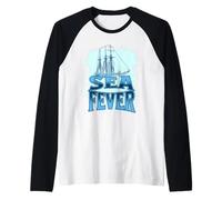 Sea Fever s Tall Ship Sailing s Ocean Lover's Raglan Baseball Tee