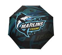 Sea Fish Shark Blue Automatic Umbrella Windproof Foldable Umbrells Auto Open Close for Girls Boys Women