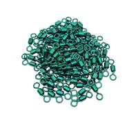 Sea fishing extra strong metallic green power swivels (2# Pack of 100)