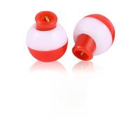 Sea Fishing Float Ring Ball Float Plastic 20pcs for Bait Accessories | ABS Build, Red Finish, Lightweight Handling, Convenient Use, for Fishing Lover and Sea Fishing Setup