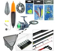 Sea Fishing Kit with Travel Rod & Reel. Includes Sea Fishing Rod, Reel, Net & Tackle. Everything You Need For Fishing From Beach, Pier or Rocks.