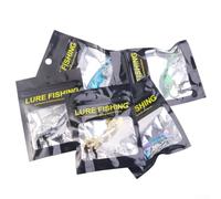 Sea Fishing Lure Kit with Metal Construction for Long-Cast Performance and Effective Vibration for Bass Blackfish Fishing (15g 5-color Bagged)