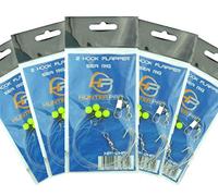 Sea Fishing Rigs X 5. 2 Hook Flapper Rig. Hunter Pro Sea Fishing Set