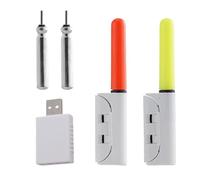 Sea Fishing Rod Tip Night Lights, LED Rechargeable Fishing Rod Tip Light Set Fishing Glow Sticks Luminous Stick Light Portable Glow Stick bite Indicator