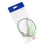Sea Fishing Terminal Tackle Luminous 3 Hook Flapper Rig Steel for Saltwater Anglers Seeking Sturdy Equipment (14#)