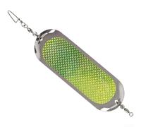 Sea Fishing Trolling Flash Board Lure for Salmon with Reflective Metal Bait and Diving Plate Creating Vortexes for Effective Fishing at Multiple Depths (5#)