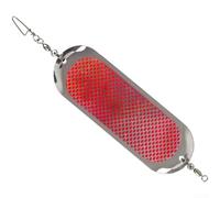 Sea Fishing Trolling Flash Board Lure for Salmon with Reflective Metal Bait and Diving Plate Creating Vortexes for Effective Fishing at Multiple Depths (8#)