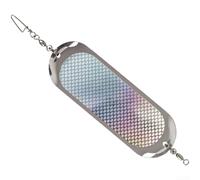 Sea Fishing Trolling Flash Board Lure for Salmon with Reflective Metal Bait and Diving Plate Creating Vortexes for Effective Fishing at Multiple Depths (9#)