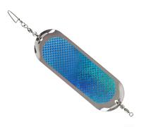 Sea Fishing Trolling Flash Board Lure for Salmon with Reflective Metal Bait and Diving Plate Creating Vortexes for Effective Fishing at Multiple Depths (10#)