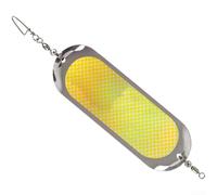 Sea Fishing Trolling Flash Board Lure for Salmon with Reflective Metal Bait and Diving Plate Creating Vortexes for Effective Fishing at Multiple Depths (7#)