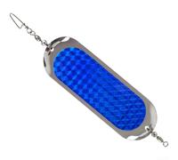 Sea Fishing Trolling Flash Board Lure for Salmon with Reflective Metal Bait and Diving Plate Creating Vortexes for Effective Fishing at Multiple Depths (4#)