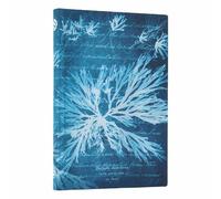 Sea Flowers (Anna Atkins’ Cyanotypes) Mini Lined Softcover Flexi Journal (Elastic Band Closure)