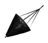 Sea for drift Sock Parachute Brake, Streamlined PVC For Stability, For Kayak Paddle Board Boat Fishing(53in black)