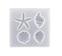 Sea for Shell Silicone Mold Epoxy Resin Pendant Jewelry Making Cake Decoration Handmade Crystal Art C Resin Molds Silicone Mold Ashtray Molds for Jewelry Ashtray Kit