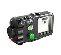Sea frogs 130ft/40m Professional Diving Phone Case for Swimming Snorkeling Access Camera Controls, with Big Window, Leak Alarms, Universal Type Suitable for iPhone and Samsung Android (SF-PH-01 Pro)