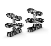 Sea frogs 2PCS Aluminum Alloy Clamp Ball Joint Bracket Arm Two Section Holder Diving Essential Accessory Light Combination Fixed Clamp CP-2