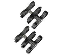 Sea Frogs Aluminum Alloy Clamp, Ball Joint Bracket Arm, Two Section Holder Diving Essential Accessory Light Combination Fixed Clamp, Diving Accessory Light Holder (CP-6 2PCS)