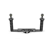 Sea frogs Aluminum Alloy Dual Handheld Hand Grip Diving Handle Tray Bracket Dual Handheld Hand Grip Video Stabilizer Portable Balancer Holder