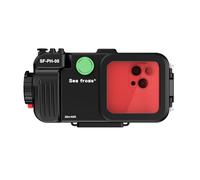 Sea frogs Universal Underwater Phone Housing Case, 20m/65ft Waterproof Professional Diving Mobile Phone Case Snorkeling Filming Scuba Housing for iPhone 16/15/14/Pro/Plus/Max (SF-PH-05-KL) Black
