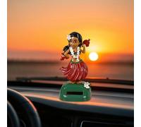 Sea Games Solar Powered Dancer Sways Girl Shakes Her Head Doll Car Decoration Dance Figure Solar Powered Dance Statue Games Girl 4 Years Female (A, One Size)