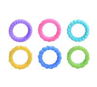 Sea Games Toys Kids Sensory Rings Ring Sensory Toys For Kids With 6 Pack Finger Rings Anxiety Ring For Stress Quiet Anxiety For Classroom Prize 6 Months Baby Girl Games (Yellow, 2.7x2.7cm)