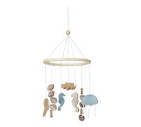 Sea Garden wooden mobile Blue one size
