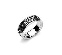 Sea Gems Celtic Knot Band Ring Sterling Silver 925 Hallmark Size M - Z Wedding Bands - Size: X