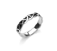 Sea Gems Celtic Knot Wedding Band Ring Sterling Silver 925 Hallmark Size J - Q - Size: K