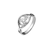Sea Gems Celtic Triskele Ring Sterling Silver 925 Hallmark Size J - Q - Size: L