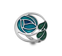 Sea Gems Rennie Mackintosh Glasgow Rose & Coils 45mm Scarf Ring