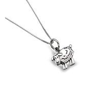 Sea Gems Sheep Lamb Pendant Necklace Sterling Silver 925 Hallmark All Chain Lengths