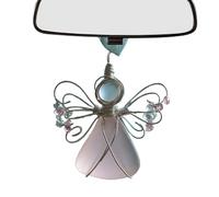 Sea Glass Angel Ornament,2D Acrylic Pendant Decor - Christmas Tree Angel Ornament | for Home Indoor Wall Window Car Rearview Mirror