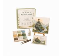 Sea Glass Art Kit, Christian DIY Mosaic Wall Art with Bible Verse (#E)