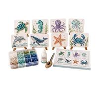 Sea Glass Art Kit - Ocëan Mosaic Craft | DIY Animal Decor
