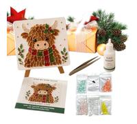 Sea Glass Art Kits for Adults Kids, DIY Mosaic Picture Frame Craft Set | with Sturdy Wooden Base, Easy Beginner Handcrafted Animal Decoration for Home Office Bedroom Christmas Gift