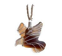 Sea Glass Bird Ornaments - Coastal Light for Your Christmas Tree,Handcrafted Holiday Decoration, Bird Watcher Clip Collection,Nature’s Birds Glass Ornament,Xmas Holiday Home Decor Gift (Eagle)