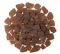 Sea Glass for Crafts - 16oz Brown Frosted Seaglass Pieces - Vase Filler, DIY Art Craft Supplies - Beach Weddings, Home Decor, Aquariums Decor