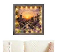 Sea Glass Framed Artwork Wooden Frame Natural Landscape View