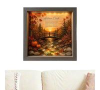 Sea Glass Framed Artwork Wooden Frame Natural Landscape View