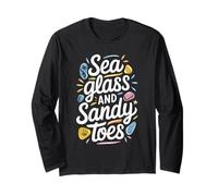 Sea Glass Hunters Collecting Ocean Treasures Beachcombing Long Sleeve T-Shirt