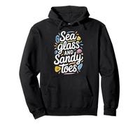 Sea Glass Hunters Collecting Ocean Treasures Beachcombing Pullover Hoodie