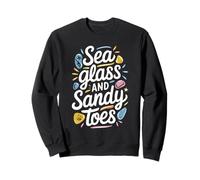 Sea Glass Hunters Collecting Ocean Treasures Beachcombing Sweatshirt