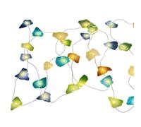 Sea Glass String Lights, Holiday Beach Lighting, 7.87in 10ft Led with Colorful Glow, Decorative Light for Indoors Outdoors, Patio Accessory with Coastal Design, Home Decor for Garden Balcony