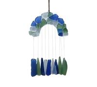 Sea Glass Sun Catcher, Acrylic Dynamic Light Sea Glass Pendant, Window Suncatcher Decor, for Wall Balcony Garden Porch Living Room Study Room