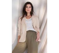 Sea Glass Women's Soft Touch Blazer in Stone | Size: 20 Sea Glass Stone 20