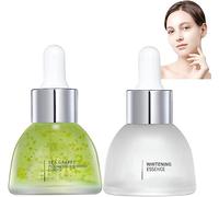 Sea Grape Facial Serum, Shrink Pore Hydrates and Moisturizes Skin, Refreshing Texture Cleaner Oil Control Essence, for All Skin Types, 35ml (Whitening + Anti-wrinkle)