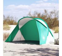 Sea Green Beach Tent 2-Person Pop-up, Waterproof 190T Polyester Camping Shelter with Carry Bag, UV Protection for Outdoor Adventures