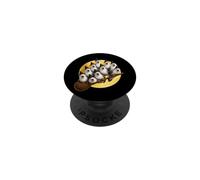 Sea Gull Crowded Pile Stacked on Flying Witch Broomstick PopSockets Adhesive PopGrip